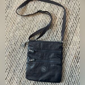 Kipling Chrome Gray Crossbody Bag